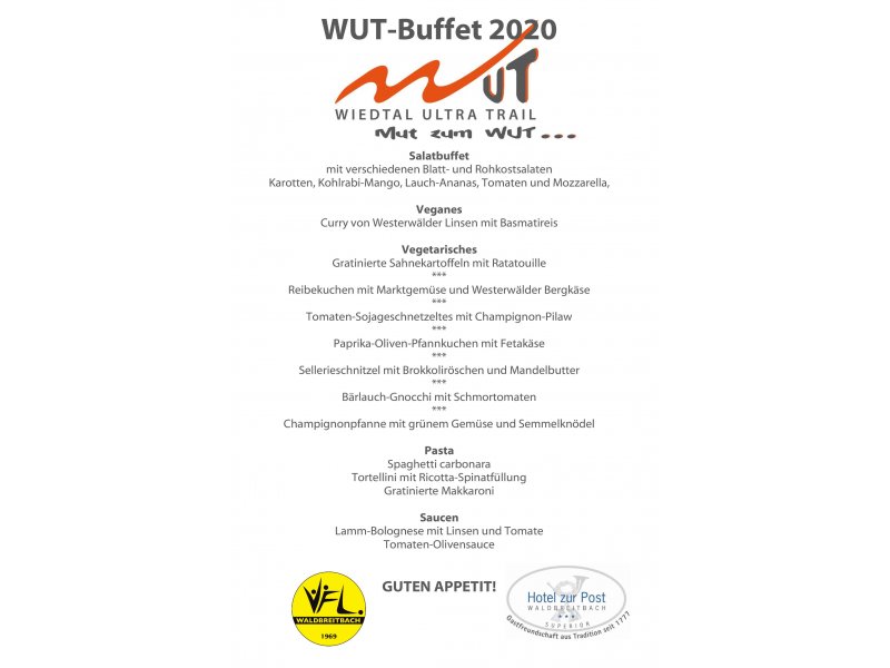 WUT Pasta-Buffet 2020